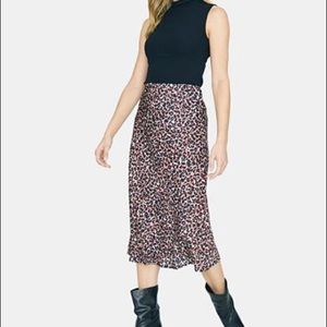NWT Sanctuary Animal Print Midi Skirt.